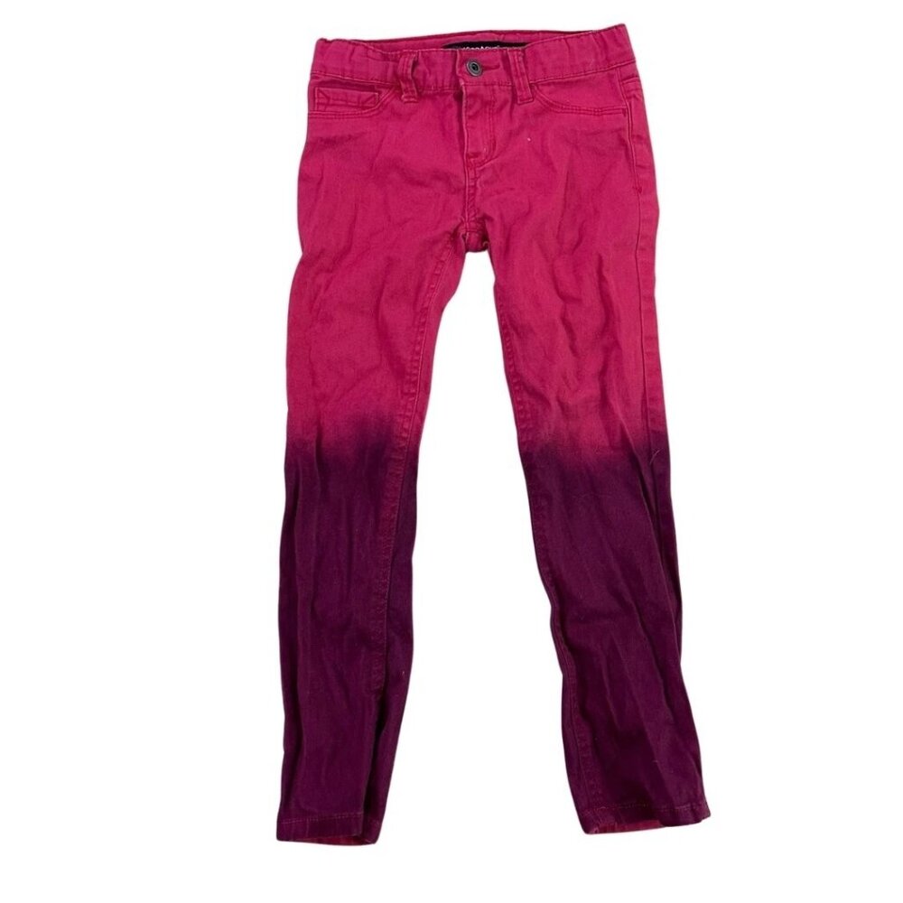 Jordache Girls Size 6 Pink Purple Ombre Skinny Jeans